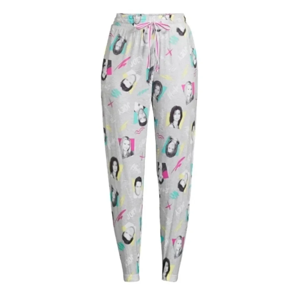 Womens Plus Friends Jogger Lounge Sleep Pajama Pants Size 2X
